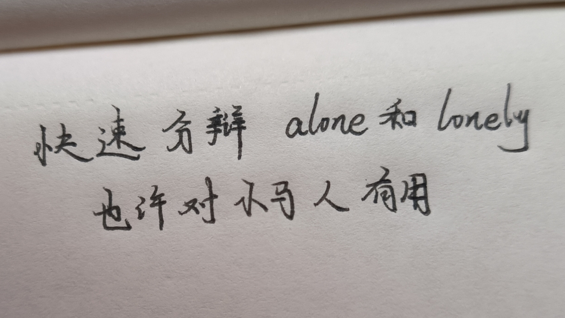 along和lonely的区别 lonely和alone的区别用法例句 
